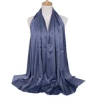 Fashion matte satin silk scarf shawls for muslim hijab