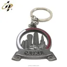 Free sample hot qatar gift keychain design custom own key holder