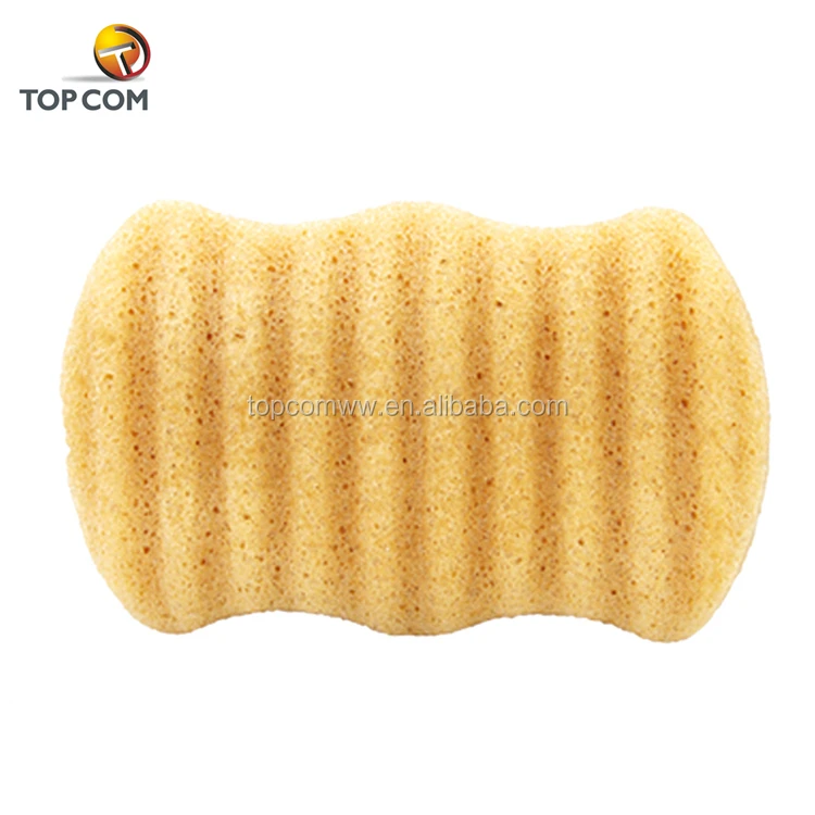 100% natural body facial square konjac sponge konjac