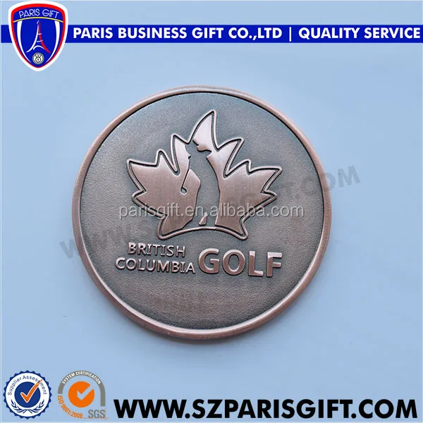 copper plated souvenir medallion coins