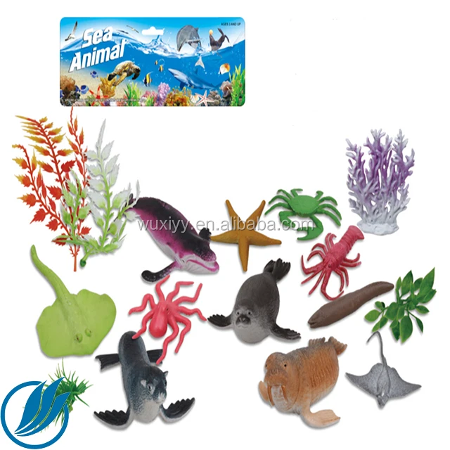 plastic sea creature toys