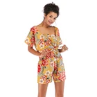2019 Lady Customized Printed Bandeau Summer Sexy Short Clothing 2 Piece Set Women