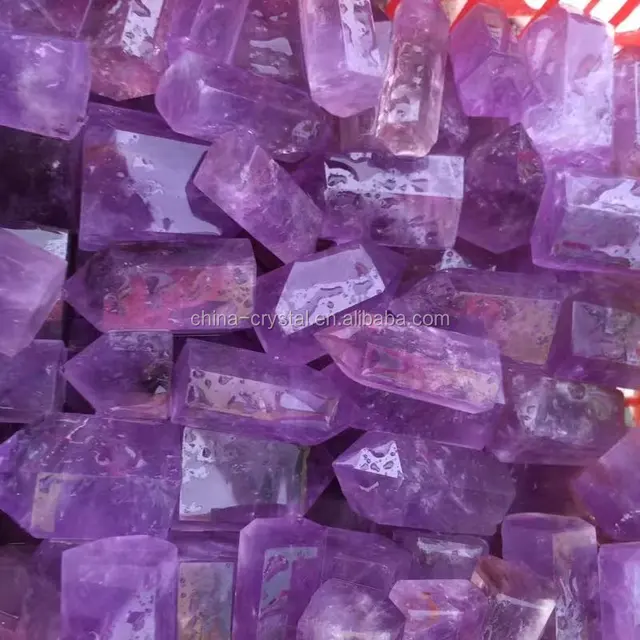 sale natural amethyst crystal single terminated points healing