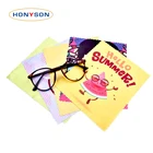 Custom Microfiber Eye Glasses Cleaning Towel Cloth Logo Printed