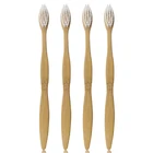 Bulk Toothbrushes Natural Wooden Handle Dental Bamboo Toothbrush
