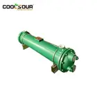 Single or Double Stage Evaporator Watering Cooler Shell Tube Type Water Cooled Condenser