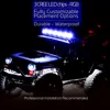 Factory Manufacturer 4/6/8/12 Pods Bluetooth Smart control Multicolor RGB led rock lights underglow car lights for Jeep SUV ATV