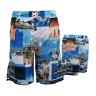Sexy Photo Mens Beachwear Swimming Shorts Polyester