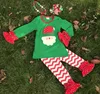 girls Christmas outfit with necklace and bow