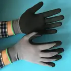 sandy finish nitrile coated hand safety gloves