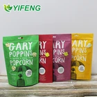 Bag Food Packaging Plastic Popcorn For Snacks Packing Nuts Donuts Zipper Digital Print Stand Up Pouch