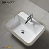 Stylish ceramic wash basin space saving self-cleaning glaze under counter design C22145W-1