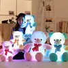 (Popular) Hot Sale 50cm LED Night Glowing Plush Bear Dolls Bear Luminous Toys Gifts for Kids Girls Valentine