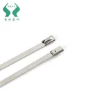 High tensile strength self -locking stainless steel cable ties