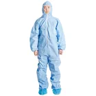 Best custom logo polypropylene disposable clothing jumpsuits coveralls with hood and boots
