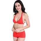 2019 Swimwear & Beachwear New Summer Lady Sexy Bikini Red Swimming Set
