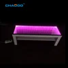 tempered glass bar table light up illuminated mirror infinity led 3d coffee table