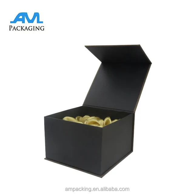 china jewelry magnetic ribbon gift box