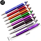 3 in 1 plastic pen custom your Logo pen phone stand holder with touch stylus