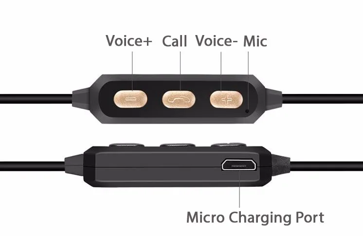 Y522 Wireless Blue tooth Earphones Metal Magnetic Sport Running Headphones Stereo Bass Headset Handsfree With Mic - ANKUX.COM