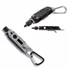 Adjustable EDC Multi Use Survival Wrench Jaw Screwdriver with LED Light