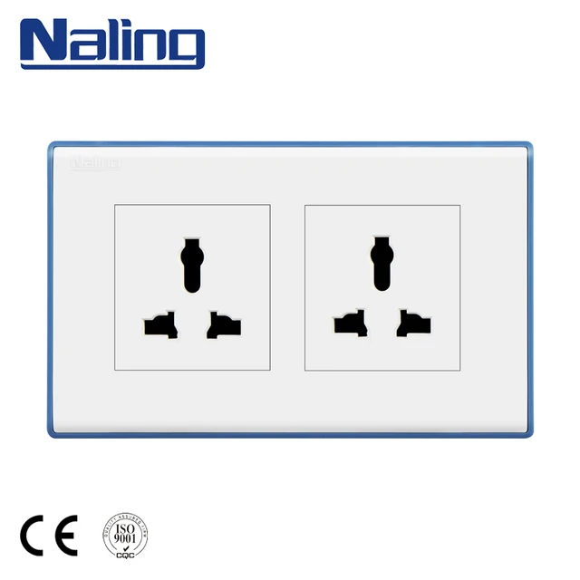 Electrical Wall Outlet 6 Pins Wall Socket With Grounding