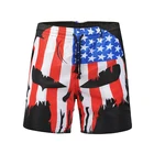 American Flag Digital Printed Swimming Trunks Mens Cool Swimwear Wholesale