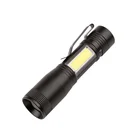 COB Pen Torch Q5 LED Tactical Flashlight Strong Light COB Working LED Flashlight With COB Side Light