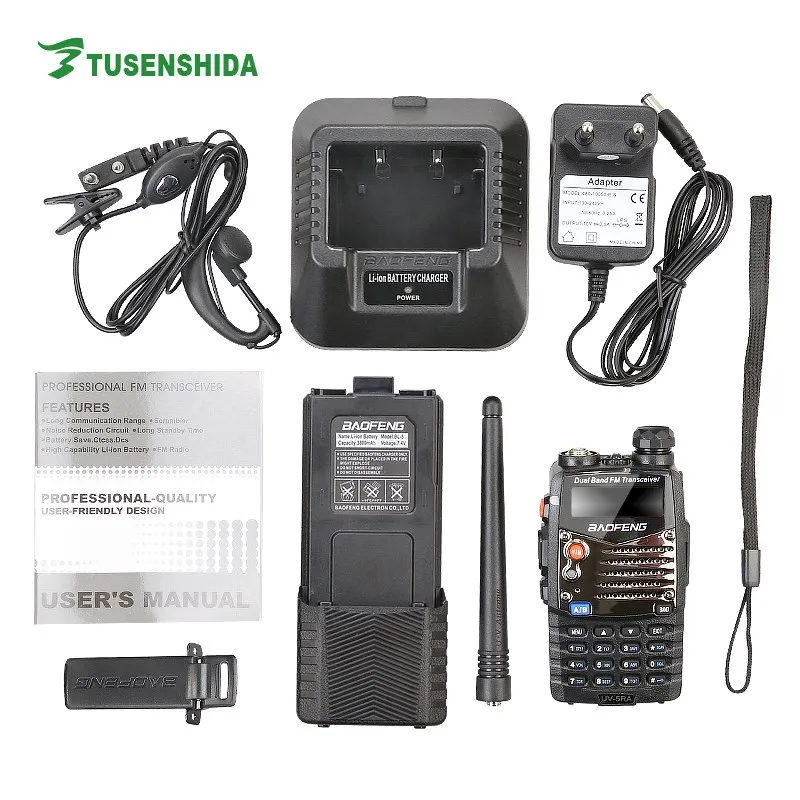 Vhf & Uhf Full Duplex Walkie Talkie For Baofeng Bfuv5ra 5w Dual Band