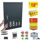 Hot sale supermarket price sign recyled plated PVC digital price tags