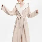 Quick Dry Polyester Hooded Travel Bath and Beach Robe Microfiber Bathrobe