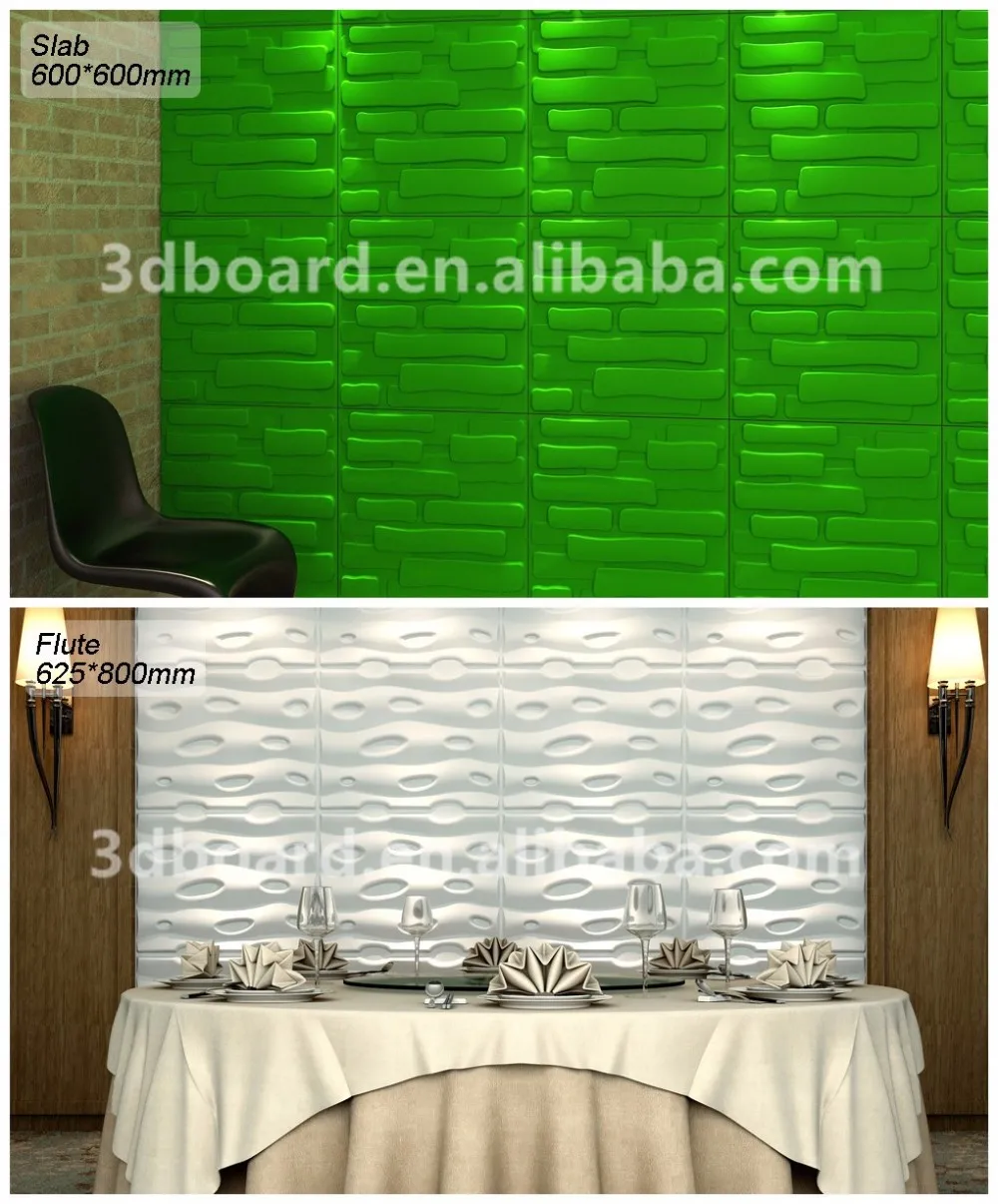 2016 sound absorbing material 100% biodegradable style 3d wall paper