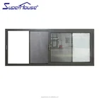 Superhouse AS2047 australian Standard Slim frame aluminum sliding windows for salewith double glass