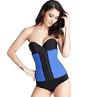 steel boned corset big hooks waist cincher latex waist trainer corset xxs-6xl
