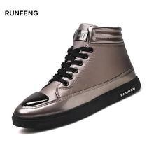 2017 Platform shoes new designed wholesale fashion cool high ankle men casual shoes