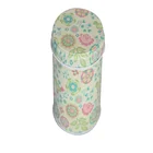 Airtight Metal Type round cosmetic tin or tea tin cans with Double lids