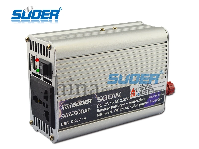  Suoer Low Price Solar Inverter 12v 220v 500W Power Inverter with CE ROHS  