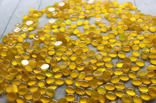 Wholesale Price AA Grade Oval Natural Yellow Chalcedony Stone Beads for Jewelry Making