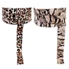 Fabric women belts New autumn ultra wide cloth girdle female leopard snakeskin pattern decorative dress sweater belt