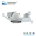 8" Horizontal Compact 42W DTT fluorescent 3000K warm white commercial recessed downlight housing