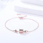 Trendy Lady Fashion Charm Cubic Zirconia Silver 925 Bracelet For Woman Gift