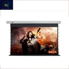 Home Theater 3D Metal Long Focus Electric Projection Screen Fabric with Inner Remote Control EC1-MF1
