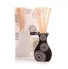 Name brand Chinese manufacturer Bamboo Ceramic bottle Reed diffuser with bamboo wicks for home decoration