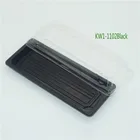 KW1-1102Black PP tray PET lid Factory Wholesale Restaurant and Hotel use plastic dinner plate with lid