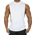 Men Tank Top Wholesale Custom Men Blank Cotton Breathable Running Sports Tank Top