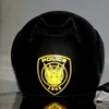 round shape fluorescent safety reflective stickers motorcycle helmet