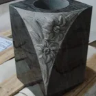 1 Year Warranty Granite Flower Vases For Tombstones Headstone Holder