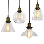 Loft Lighting Industrial Clear Glass Lamp Shades Vintage Pendant Light