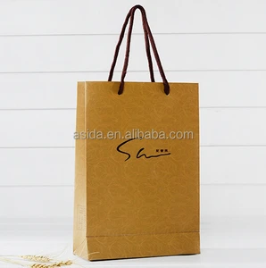 kraft paper shopping/ jewelry / gift / clothes bag customized