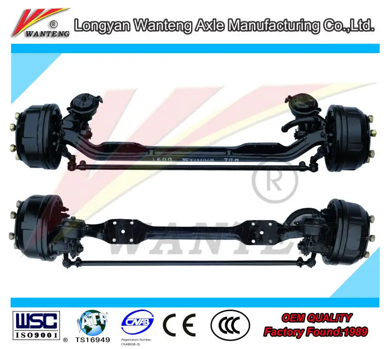 Light/heavy Duty Truck Front Steer Axle For Agricultural Trailer With